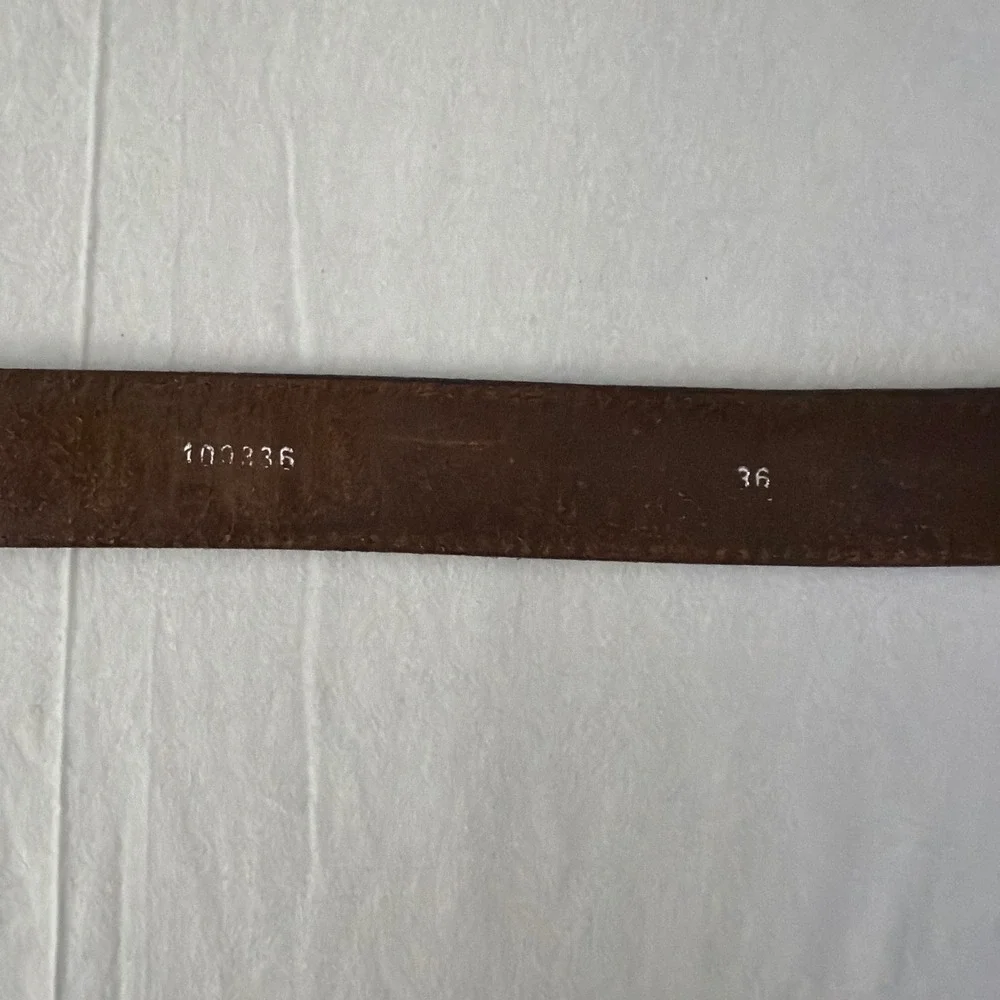 Bullhide Belts Mens Brown Leather Belt 100336 Made in USA Size 36
